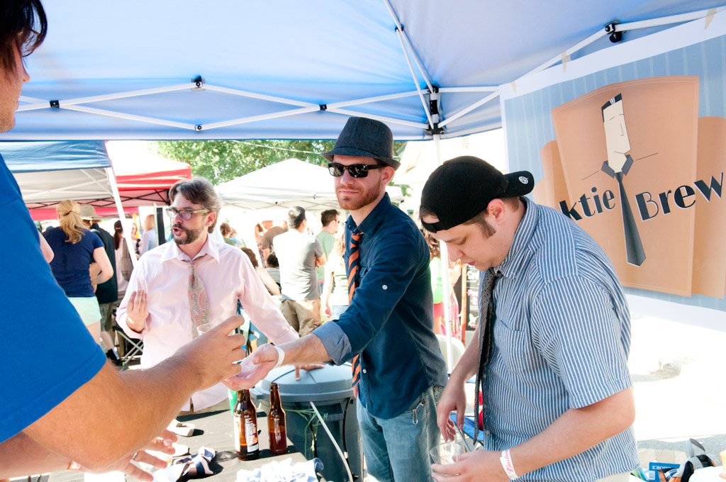 Necktie Brewery handing out beer